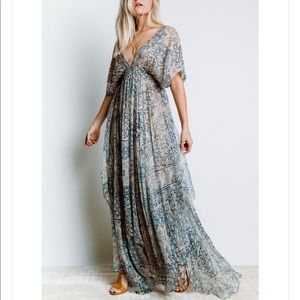 Boho Blue Maxi